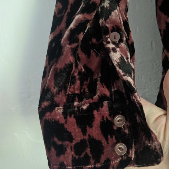 J. Crew | Petite Shirt in Drapey Velvet Leopard - Picture 6 of 8